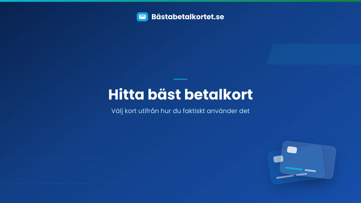 Hitta bäst betalkort